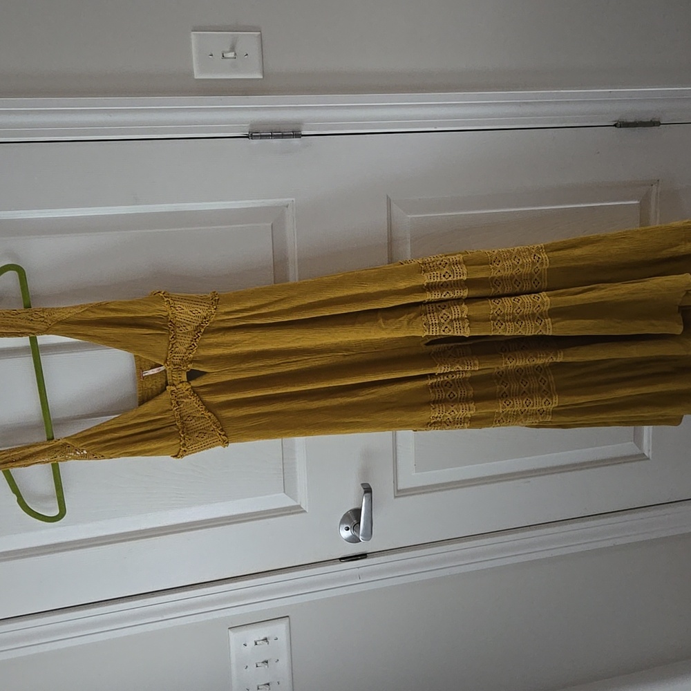 Free People Mustard Maxi Dress
